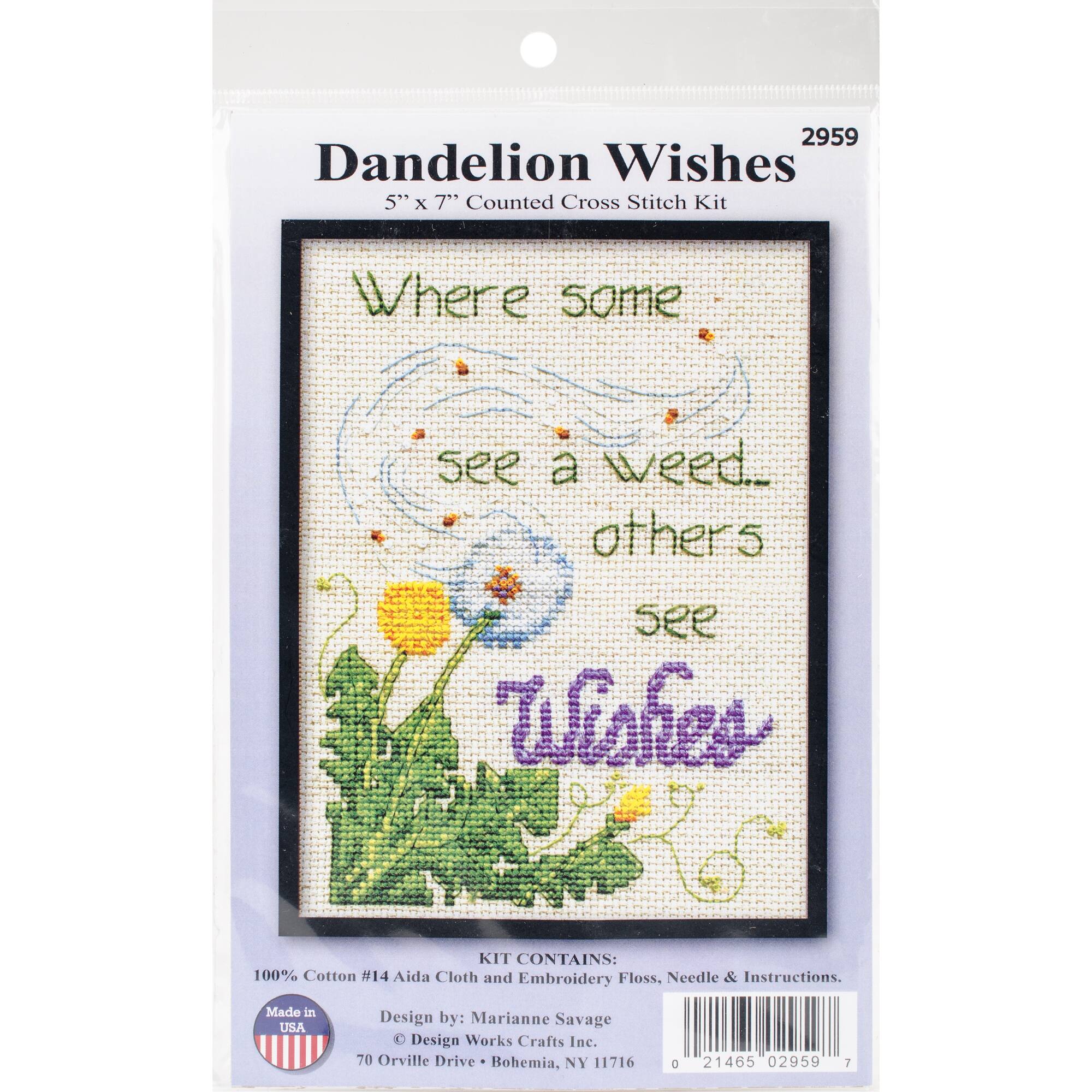 Design Works™ Dandelion Wishes Counted Cross Stitch Kit